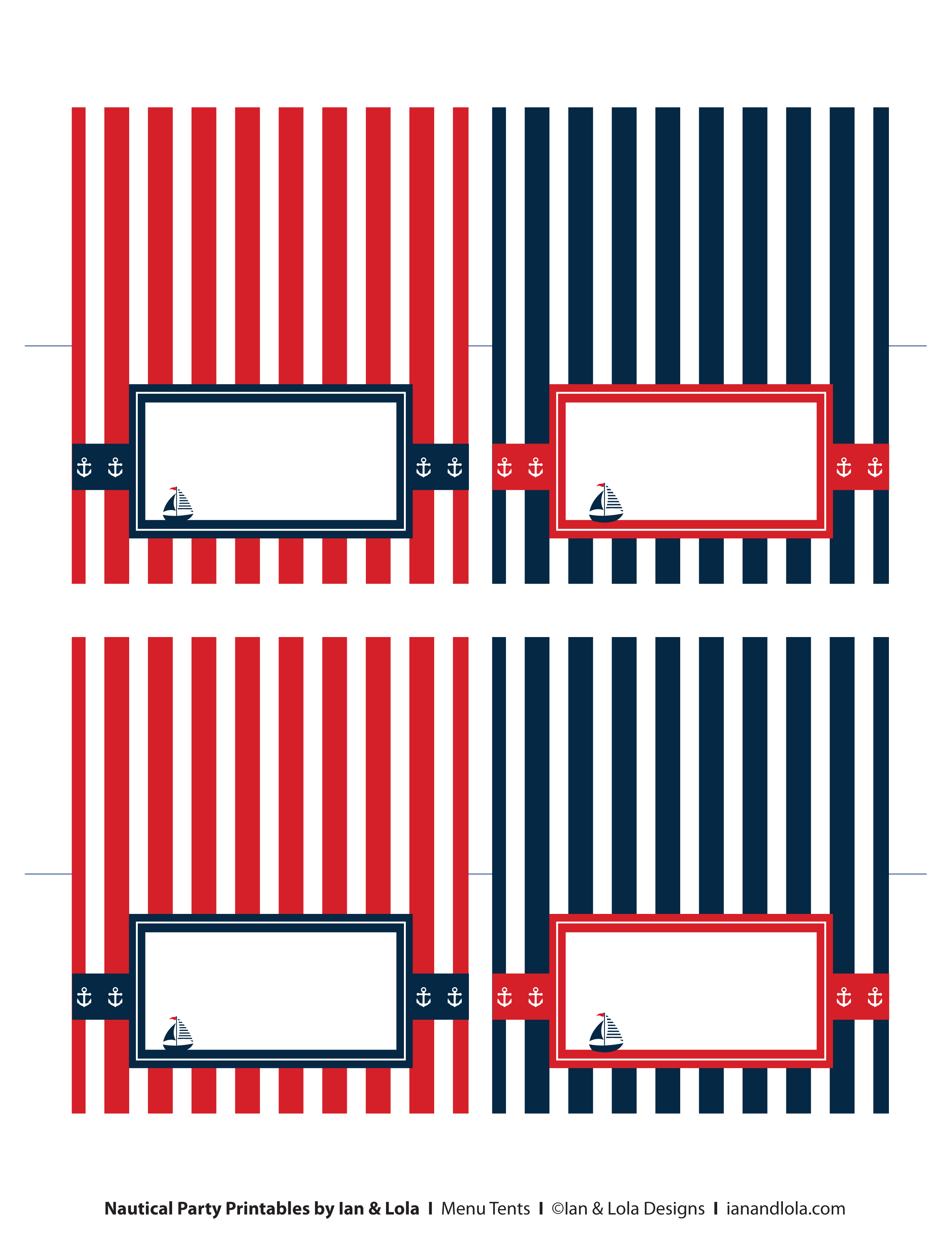 Free Nautical Party Printables From Ian Lola Designs Catch My Party