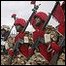 Iranian soldiers march during army day parade 18 April 2010