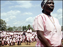 Woman at the Gacaca court