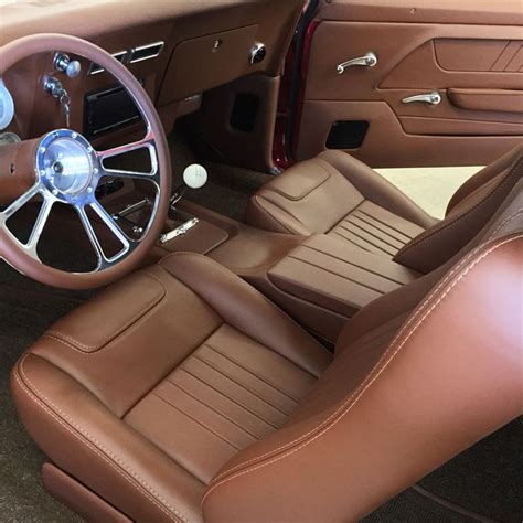 1967 Chevy Pro Touring Camaro Full Leather Custom Interior | Custom car ...