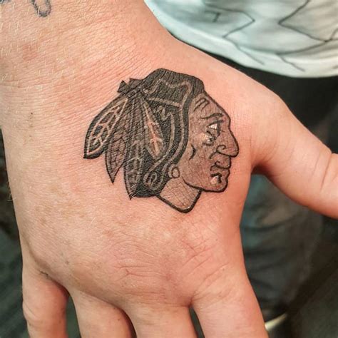 Chicago Blackhawk Sports Logo Tattoo by Stef aka Keki: TattooNOW