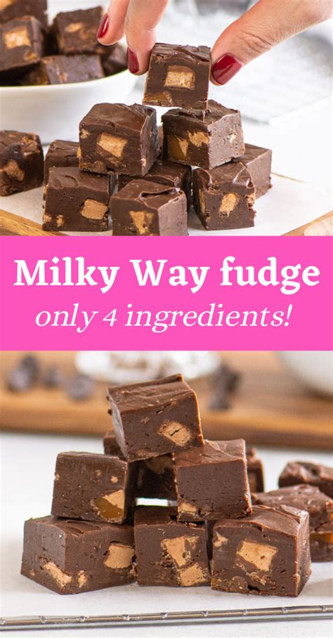 Milky Way Fudge - The Itsy-Bitsy Kitchen