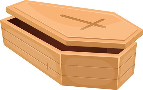 Wooden coffin clipart design illustration 9400949 PNG