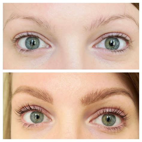 Eyebrow Tinting Before And After Blonde - EyebrowShaper