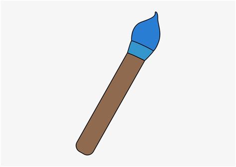 Blue Clipart Paintbrush - Blue Art Paint Brush Transparent PNG ...