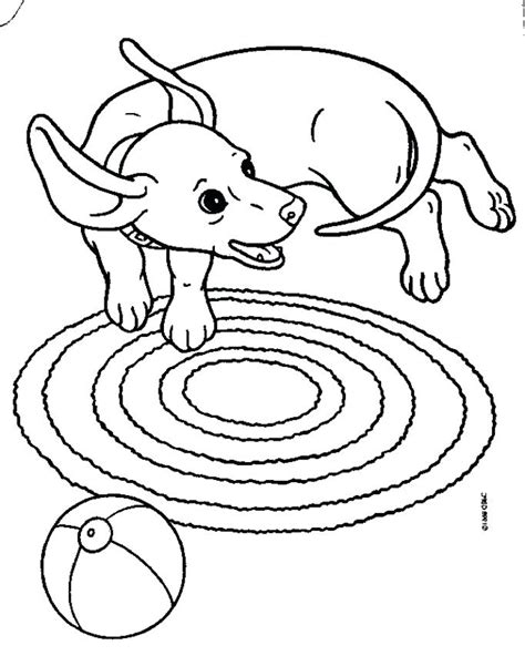 Weiner Dog Coloring Page at GetColorings.com | Free printable colorings ...