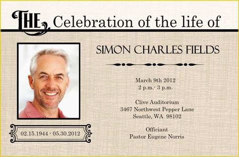 Celebration Of Life Cards Templates Free Of 1000 Images About ...