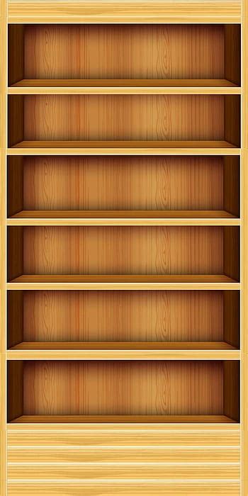 Empty Bookshelf Background