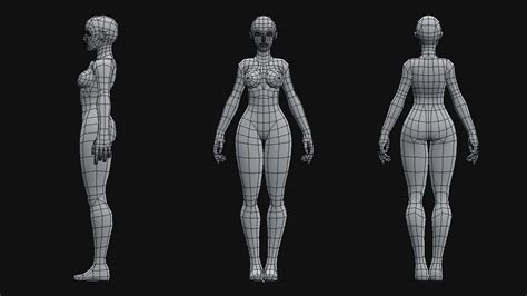 Andrew Chacon - Low-Poly Female Base Mesh