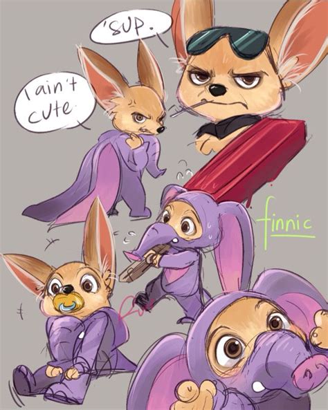 Finnick fanart! So cute! | Disney zootopia, Zootopia, Disney animation