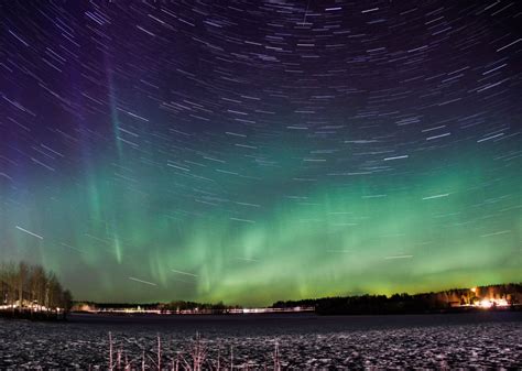 Free Images : light, night, atmosphere, green, aurora borealis, star ...