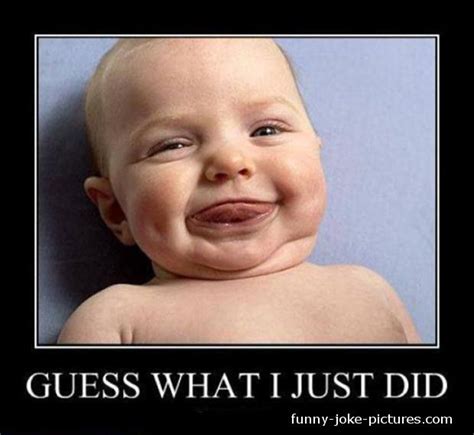 Baby Guess What I Just Did Meme | Funny baby images, Funny babies ...