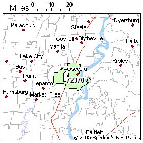 Osceola (zip 72370), Arkansas