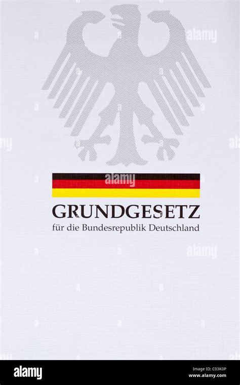 Grundgesetz, basic law, constitution of the Federal Republic of Germany ...