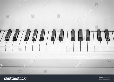 Piano Keyboard Black White Style Picture Stock Photo 169191185 ...