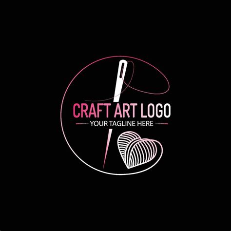 Craft art logo design template, Craft logo vector 23682518 Vector Art ...