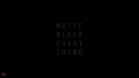 Matte Black Everything MKBHD, HD Typography, 4k Wallpapers, Images ...