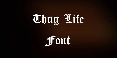 Thug Life Font Free Download