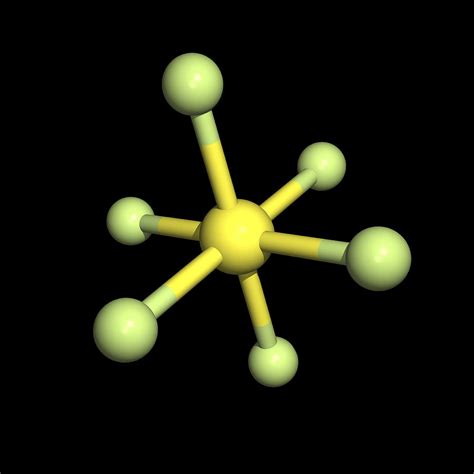 Sulphur Hexafluoride Molecule Photograph by Friedrich Saurer