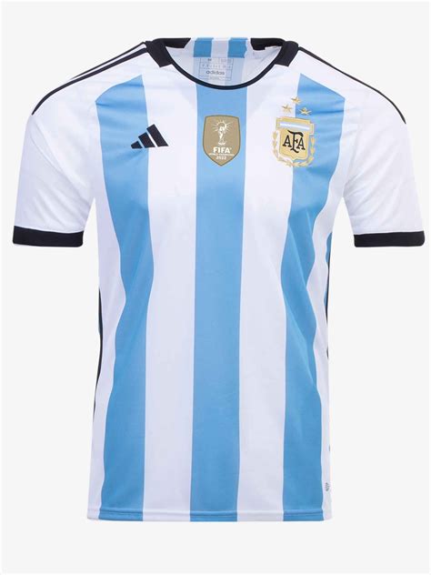 Argentina Home 3 Star Lionel Messi Jersey 2022 World Cup