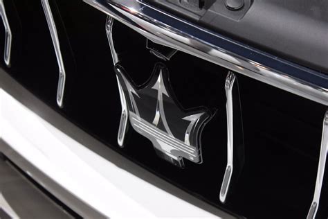 The Maserati trident emblem is actually one of the sensors that helps ...