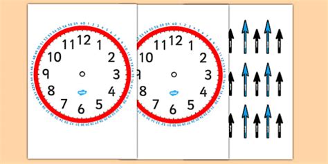 Blank Clock with Minutes and Hands-clocks, time, blank clocks, minutes ...