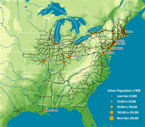 North American Rail Map