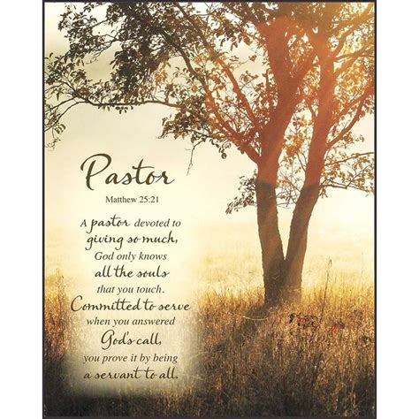 ["This Pastor Plaque is the perfect present for your pastor, featuring ...