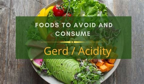 Diet Chart for GERD (Acid Reflex)- Healthy Food for Acidity