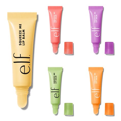 e.l.f. Cosmetics Squeeze Me Glow Lip Balms and Sugar Lip Exfoliators ...