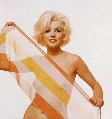 Marilyn. Orange Striped Scarf Sitting. Photo by Bert Stern, 1962. (With ...