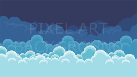 ArtStation - 2D Pixel Art Backgrounds ( 10 Sky & Cloud ) | Game Assets