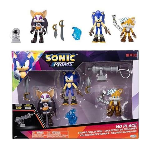 7pc Sonic The Hedgehog Sonic Prime 2.5''/6.4cm Figures Multipack Wave 2 ...