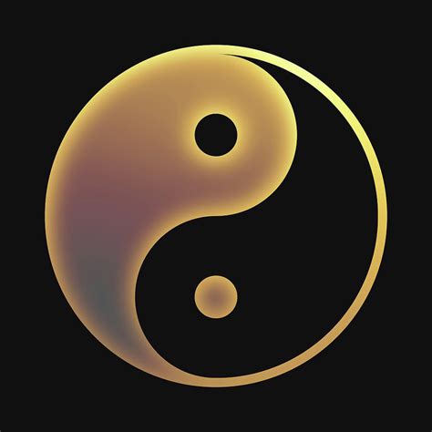 Glowing Yin and Yang Symbol Digital Art by Edouard Coleman - Fine Art ...