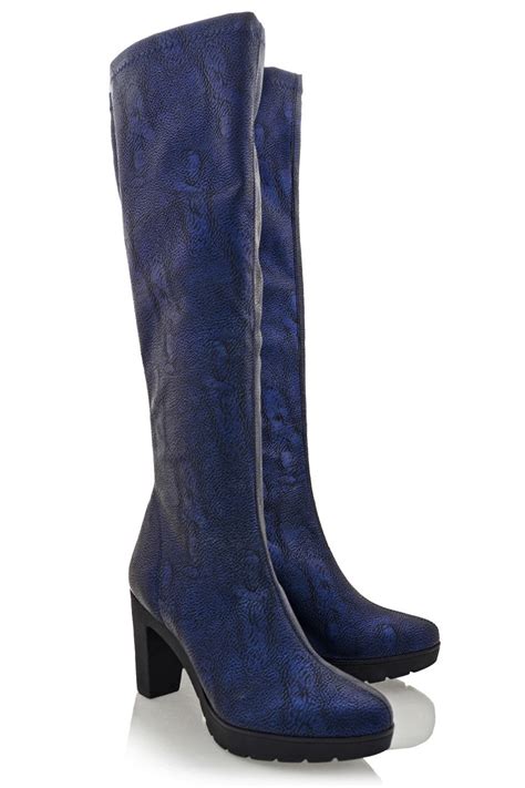 STUDIO MARE SAVAGE Blue Leather Boots – PRET-A-BEAUTE