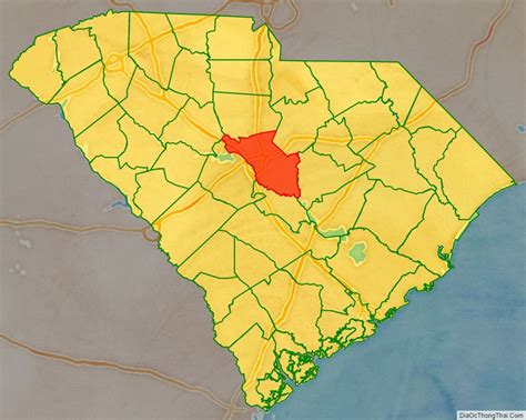 Map of Richland County, South Carolina - Địa Ốc Thông Thái