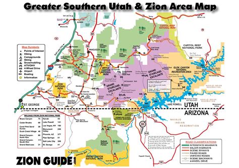 Utah national parks map, Utah national parks, Utah map