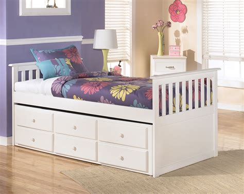 Lulu Twin Storage Bed with Super Trundle from Ashley (B102-53-50T-50D ...