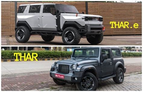 Mahindra Thar EV Concept Vs Thar: Differences Explained In 10 Images ...