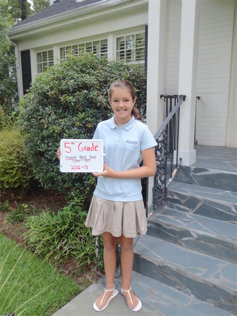 The Merritts in South Carolina!: Olivia - First Day of 5th Grade