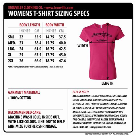 Clothing Size Chart Template Fresh Lift Hard Womens Fitness T Shirt Pie ...