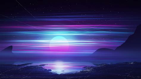 1920x1080 Synthwave Of Retro Night Laptop Full HD 1080P ,HD 4k ...