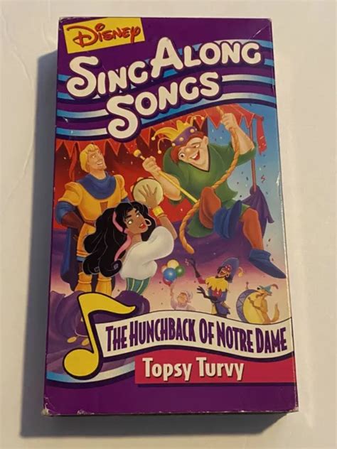 DISNEY SING ALONG Songs - The Hunchback of Notre Dame Topsy Turvy VHS ...