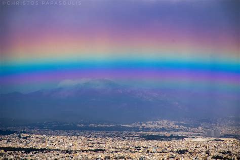 Optical Phenomenon Multiple supernumerary rainbow over Athens (April 12 ...