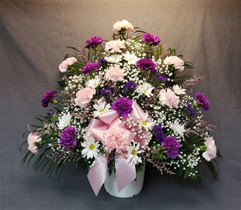 White Funeral Flowers Arrangement - Graceful Loving Heart Sf210 Casket ...