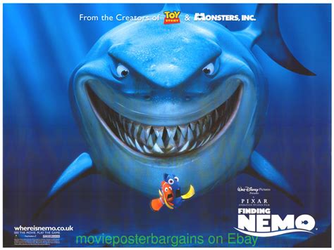 FINDING NEMO MOVIE POSTER 30x40 Original British Quad DISNEY ANIMATION ...