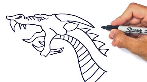 How To Draw A Dragon Step By Step For Kids Easy