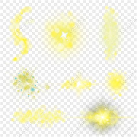 Yellow Glowing Bokeh Light Effect Combination,effects,yellow Lighting ...