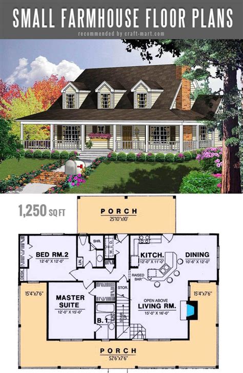 Small farmhouse plans for building a home of your dreams - Craft-Mart