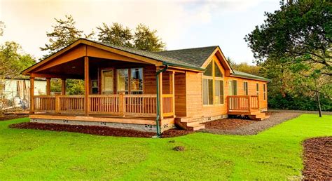 Cedar Lodge | Log cabin mobile homes, Manufactured home porch, Log ...